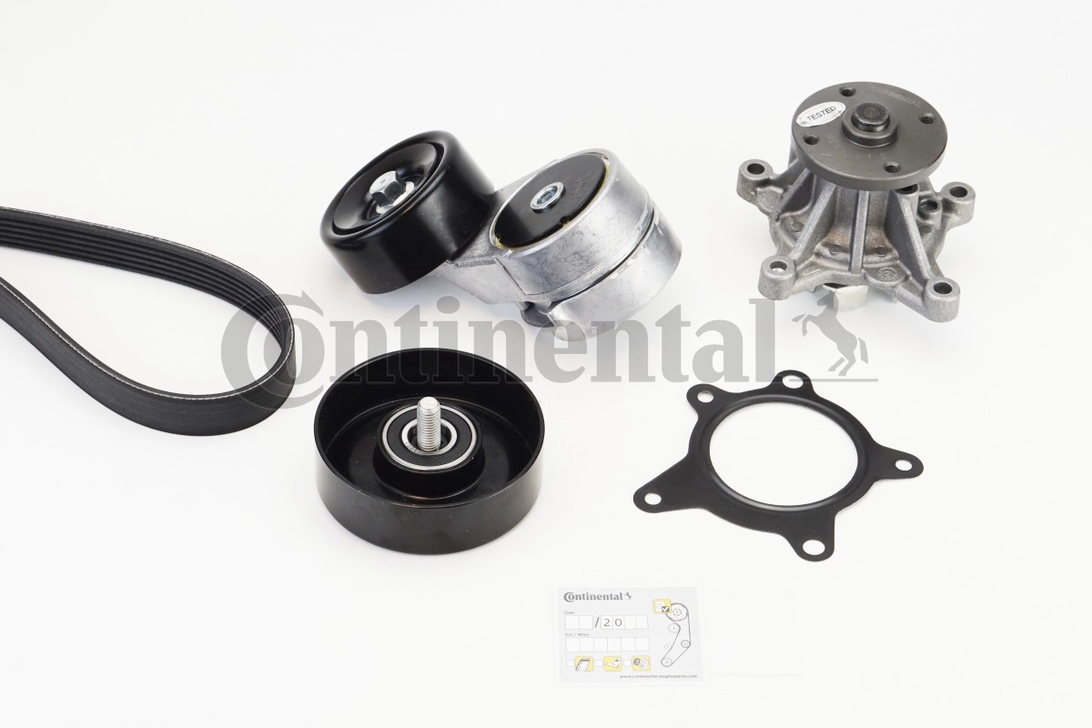 Water Pump + V-ribbed Belt Kit